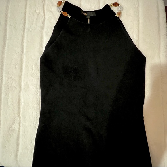 NWOT Maje Black Tank Top With Beaded Straps—with some pilling - Picture 10 of 16